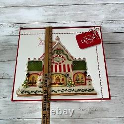LENOX Hosting The Holidays Bakeshop Lights & Musical Centerpiece Village #886345