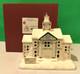 LENOX MISTLETOE PARK Village Clock TOWN HALL Lit series Lighted - NEW in BOX