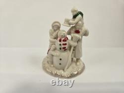 LENOX MISTLETOE PARK WINTER FAMILY FUN 2012 Set of 2 Rare