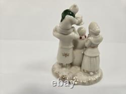 LENOX MISTLETOE PARK WINTER FAMILY FUN 2012 Set of 2 Rare
