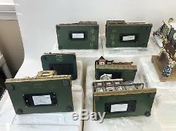 LOT OF (12) Hawthorne Village Train Accessories DEPOT DOCK OFFICE TOWER STATION