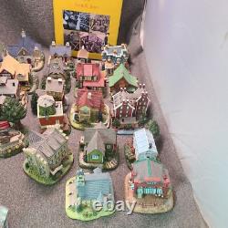 LOT OF 27 Liberty Falls Collection Houses/Accessories & 42 Pewter Figures +Book