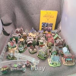 LOT OF 27 Liberty Falls Collection Houses/Accessories & 42 Pewter Figures +Book