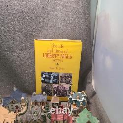 LOT OF 27 Liberty Falls Collection Houses/Accessories & 42 Pewter Figures +Book