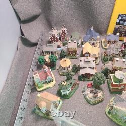 LOT OF 27 Liberty Falls Collection Houses/Accessories & 42 Pewter Figures +Book