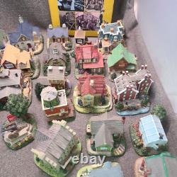 LOT OF 27 Liberty Falls Collection Houses/Accessories & 42 Pewter Figures +Book
