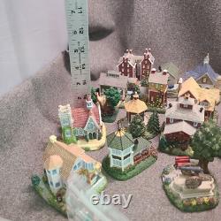LOT OF 27 Liberty Falls Collection Houses/Accessories & 42 Pewter Figures +Book