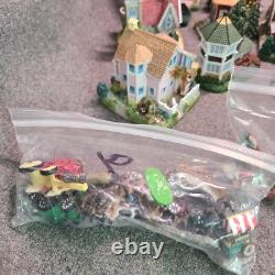 LOT OF 27 Liberty Falls Collection Houses/Accessories & 42 Pewter Figures +Book