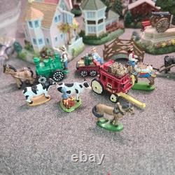 LOT OF 27 Liberty Falls Collection Houses/Accessories & 42 Pewter Figures +Book