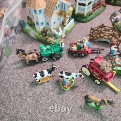LOT OF 27 Liberty Falls Collection Houses/Accessories & 42 Pewter Figures +Book