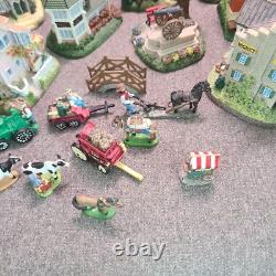 LOT OF 27 Liberty Falls Collection Houses/Accessories & 42 Pewter Figures +Book