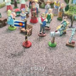 LOT OF 27 Liberty Falls Collection Houses/Accessories & 42 Pewter Figures +Book