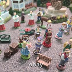 LOT OF 27 Liberty Falls Collection Houses/Accessories & 42 Pewter Figures +Book