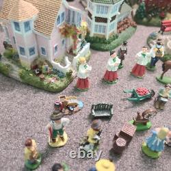 LOT OF 27 Liberty Falls Collection Houses/Accessories & 42 Pewter Figures +Book