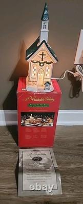 LOT OF 5 It's A Wonderful Life / Holiday BEDFORD FALLS PORCELAIN BUILDINGS COA