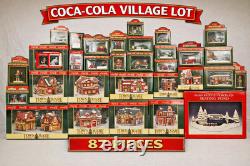 LOT Of 87 Coca-Cola Town Square Collection Village Figures Lot 1994-1999