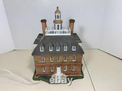 Lang & wise colonial williamsburg Governor's House 10x10x12 Lighted 2003 In Box