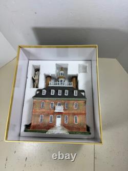 Lang & wise colonial williamsburg Governor's House 10x10x12 Lighted 2003 In Box