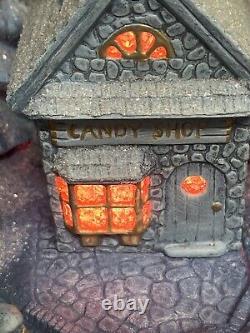 Large 1980 Scioto Ceramic Mold 5 Light Christmas Village Town Set RARE Vintage