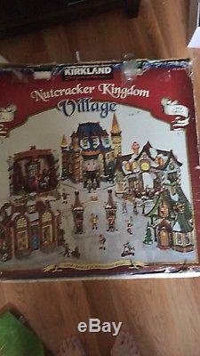 Large Kirkland Nutcracker Village with Lights & Motion with Accessories 2001