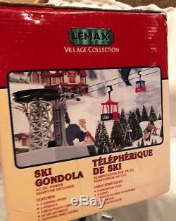 Lemax 04544 Village Collection Winter Christmas Moving Ski Gondola SEE VIDEO