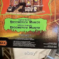 Lemax 15197 BROOMSTICK MANOR Spooky Town Building Retired Halloween Decor