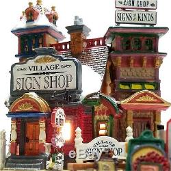 Lemax 2003 Village Sign Shop Caddington Village Retired Rare 35810 Complete Sets