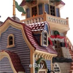 Lemax 2006 Bay View Lighthouse Plymouth Corners Retired #65402 Edifice illumine