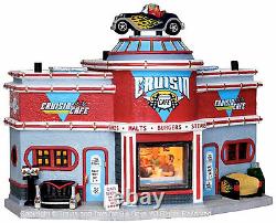 Lemax 25406 CRUISIN' CAFE Jukebox Junction Christmas Village Building'50s S O I