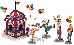 Lemax 63563 CARNIVAL TICKET BOOTH & FIGURINES Christmas Village Table Accent I