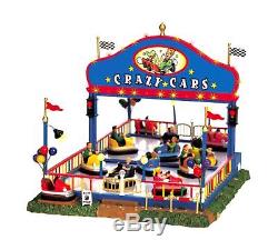 Lemax 64488 Crazy Cars Carnival Ride Amusement Park Christmas Village