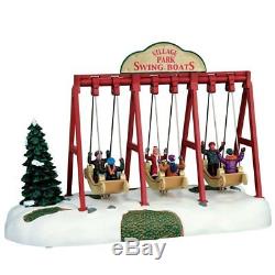Lemax Animated Swing Boats Village Accessory