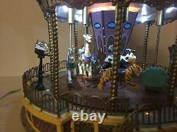 Lemax Belmont Carousel 2004 Village Collection Animated Lighted Orig Box Rotates