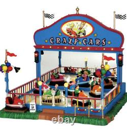 Lemax CRAZY CARS Holiday Village Animated & Musical Carnival Ride