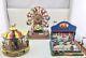 Lemax Carnival Lot Of 3-Belmont Carousel, The Starburst, Crazy Cars- WORKS! Nice