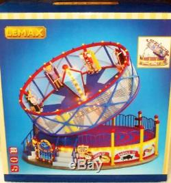 Lemax Carnival ROUND UP #24483 NRFB Sights & Sounds Village Amusement Ride