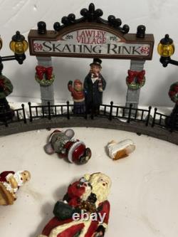 Lemax Carole Towne Lawley Village Skating Rink -Excellent -Christmas