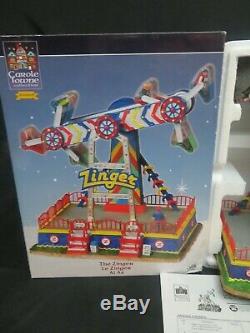 Lemax Carole Towne The Zinger Carnival Ride Animated Lighted Musical MIB HW80