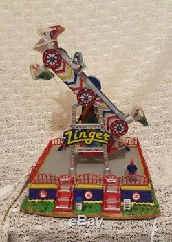 Lemax Carole Towne Zinger Animated Amusement Park Carnival Ride Mint in Box
