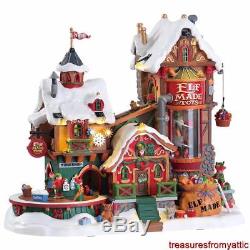 Lemax Christmas ELF MADE TOY FACTORY #75190 NRFB Sights & Sounds Village 2017