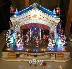 Lemax Christmas LOT 8 Animated Sound Lights Nutcracker Victorian Nativity Santa