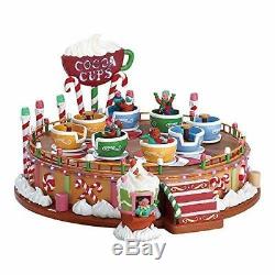 Lemax Christmas Spinning Cocoa Cups Carnival Ride NIB