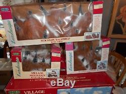 Lemax Christmas Village Collection, Lot, Waterfall, Backdrops, Mountain, ++ Look