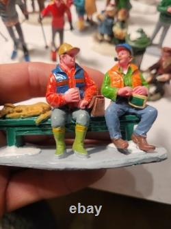 Lemax Christmas Village Figurines Assorted Lot Of 22 nice collection