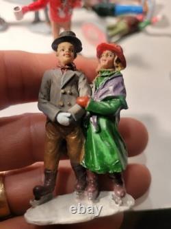 Lemax Christmas Village Figurines Assorted Lot Of 22 nice collection