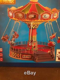 Lemax Christmas Village The Sky Swing #84379 Sights & Sounds Carnival Ride 2018