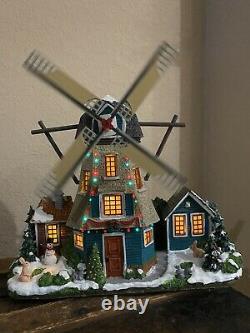 Lemax Christmas Winter WindMill, Animated, Lights VHTF! LOOK! EXTREMELY RARE