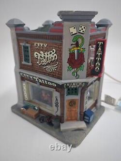 Lemax City Tattoo Lighted Christmas Village House 2015