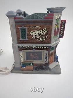 Lemax City Tattoo Lighted Christmas Village House 2015