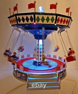 Lemax Collection Carnival- The Cosmic Swing #94956 Nib Lights/motion/sounds